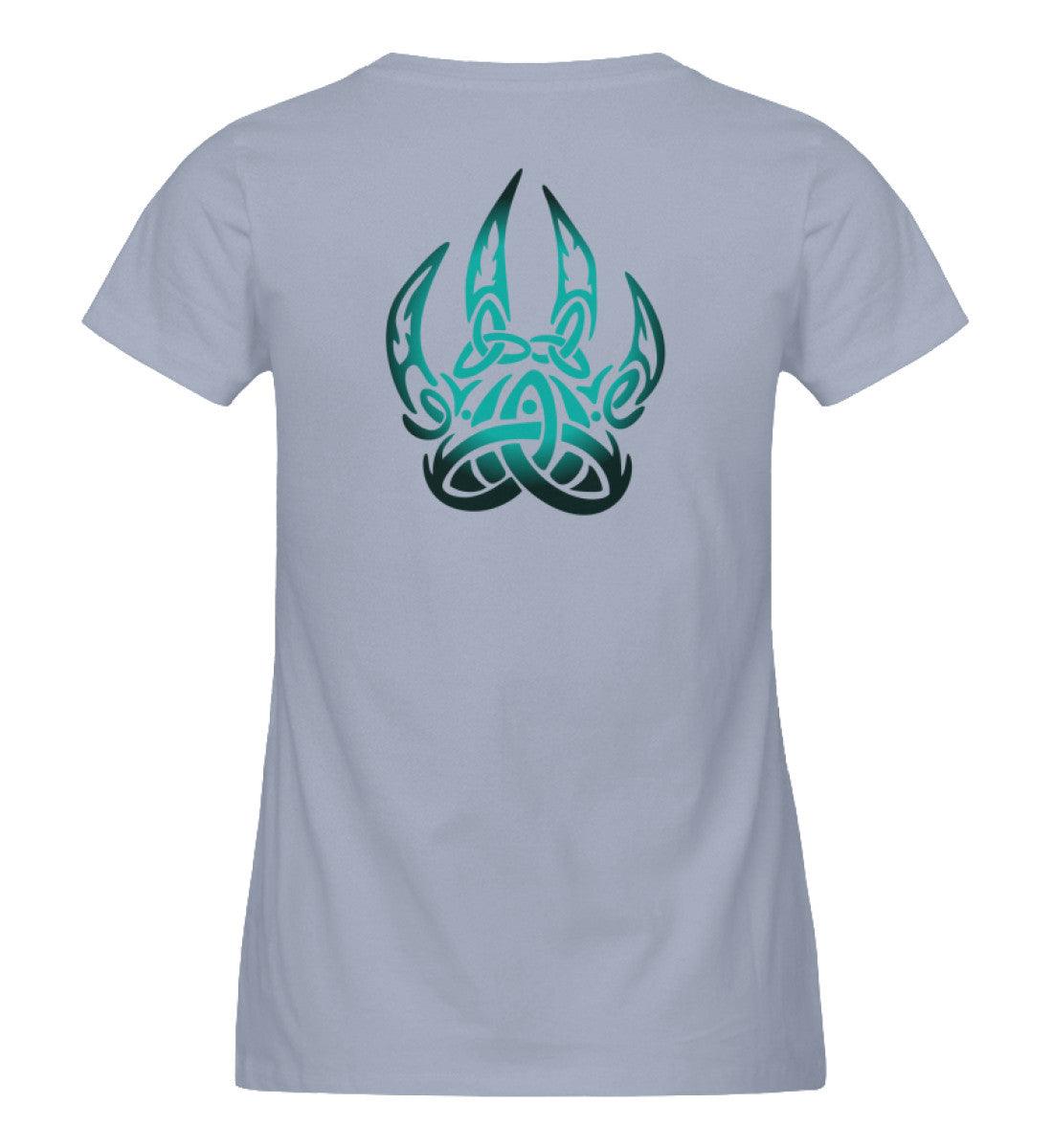 Schildmaiden Expresser Shirt Berserker Symbol mit nordischem Knotenmotiv Backprint - Nordic Viking Wear