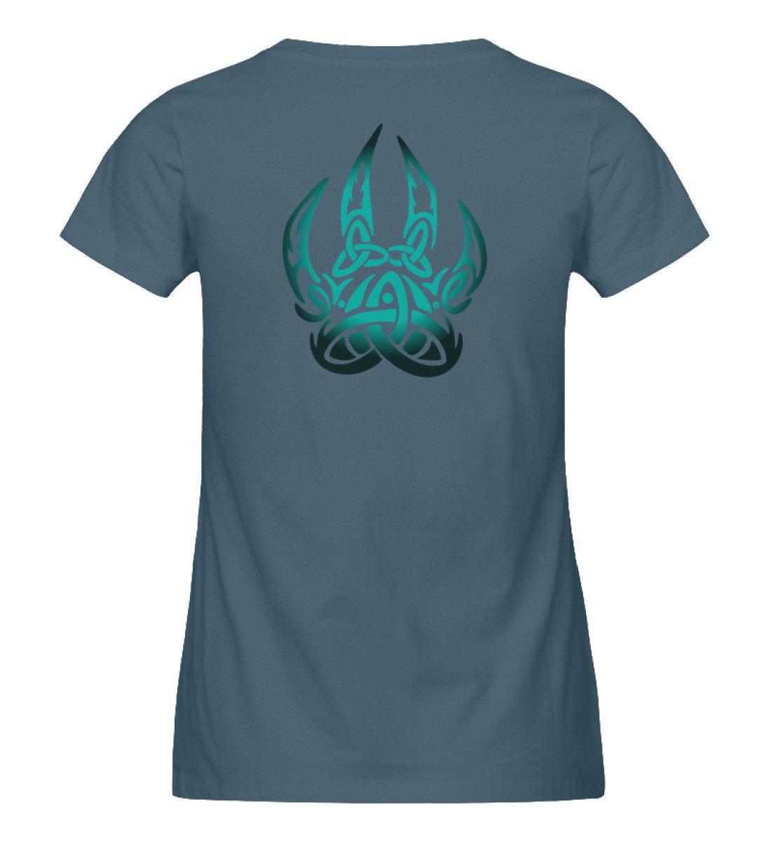 Schildmaiden Expresser Shirt Berserker Symbol mit nordischem Knotenmotiv Backprint - Nordic Viking Wear