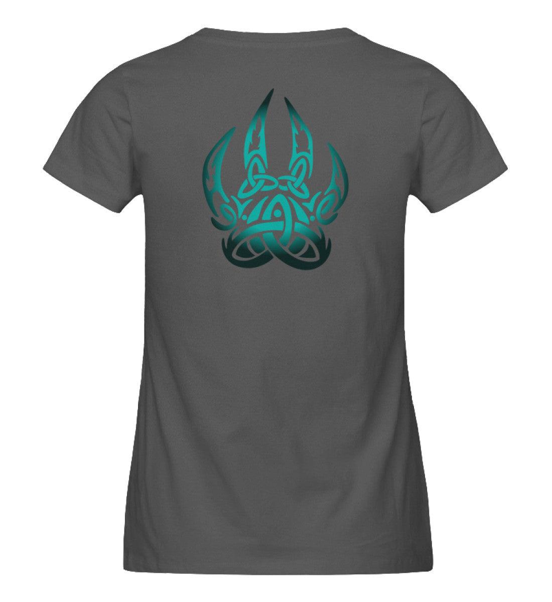 Schildmaiden Expresser Shirt Berserker Symbol mit nordischem Knotenmotiv Backprint - Nordic Viking Wear