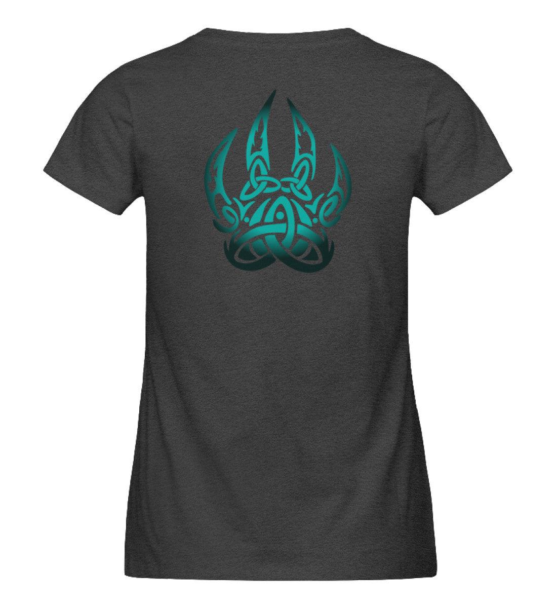 Schildmaiden Expresser Shirt Berserker Symbol mit nordischem Knotenmotiv Backprint - Nordic Viking Wear