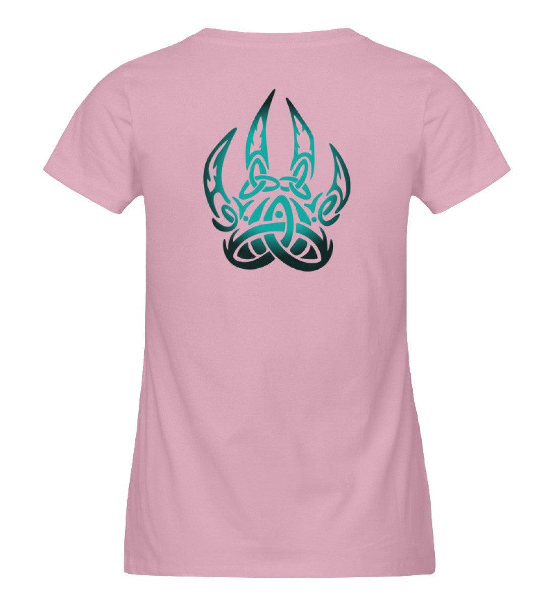 Schildmaiden Expresser Shirt Berserker Symbol mit nordischem Knotenmotiv Backprint - Nordic Viking Wear
