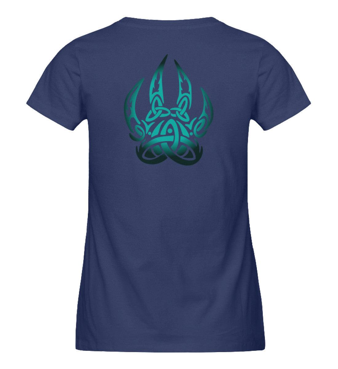 Schildmaiden Expresser Shirt Berserker Symbol mit nordischem Knotenmotiv Backprint - Nordic Viking Wear