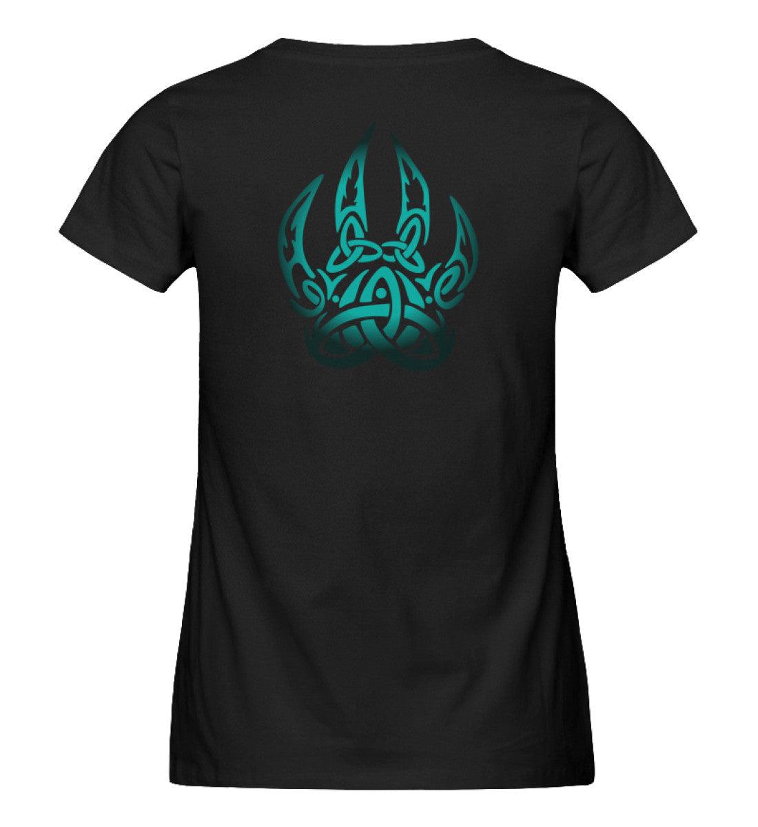 Schildmaiden Expresser Shirt Berserker Symbol mit nordischem Knotenmotiv Backprint - Nordic Viking Wear