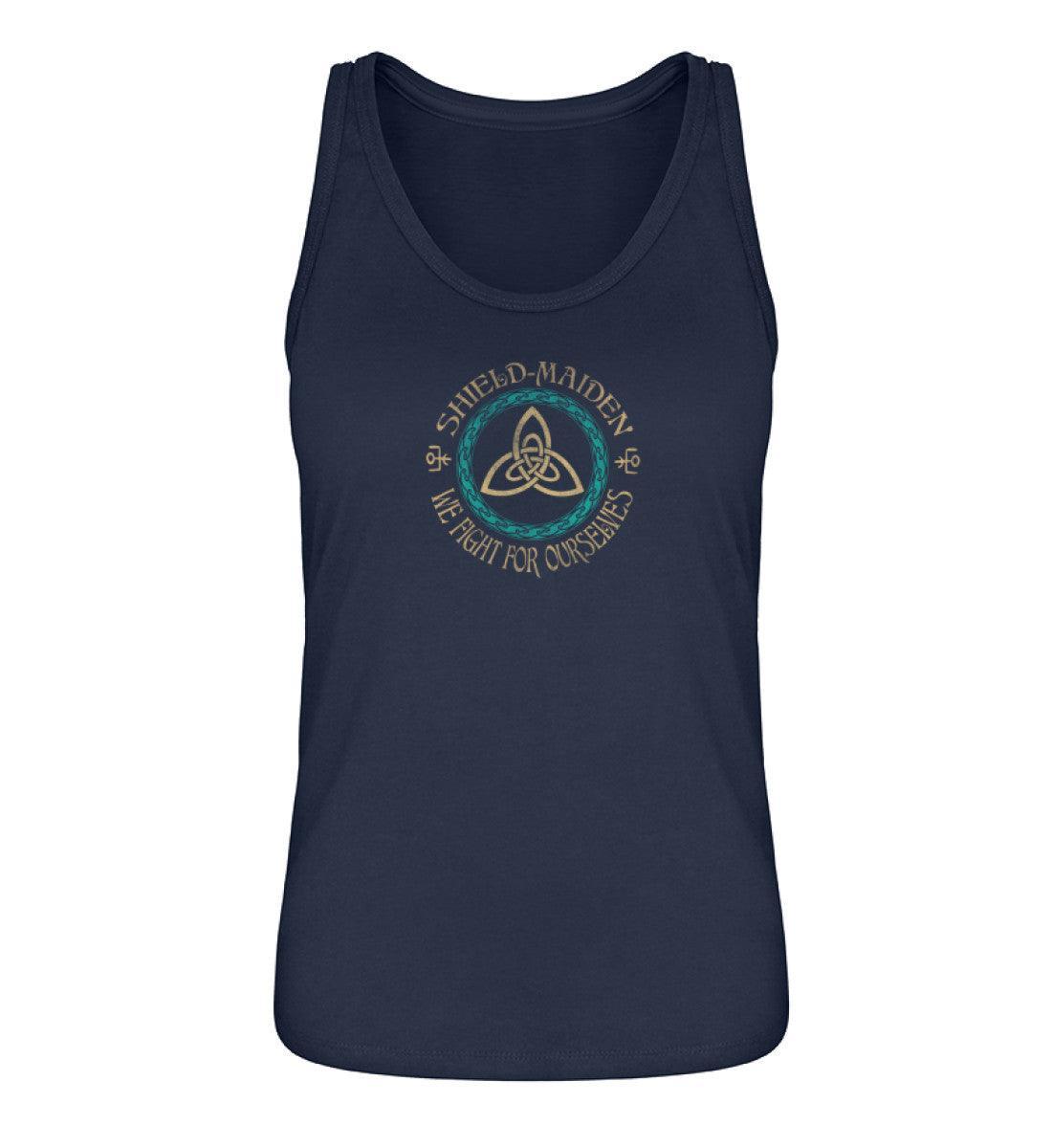 Schildmaiden Tanktop "Wir kämpfen für uns selbst" – Kraftvolles Statement & Keltischer Knoten Design - Nordic Viking Wear