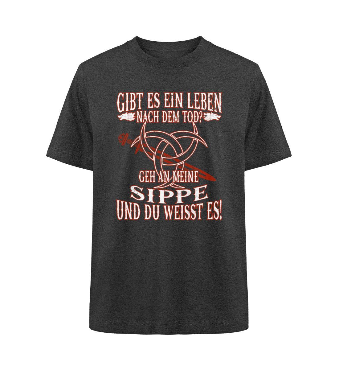 Gibt Es Ein Leben Nach Dem Tod? Geh An Meine Sippe Wikinger Heavy Oversized Shirt - Nordic Viking Wear