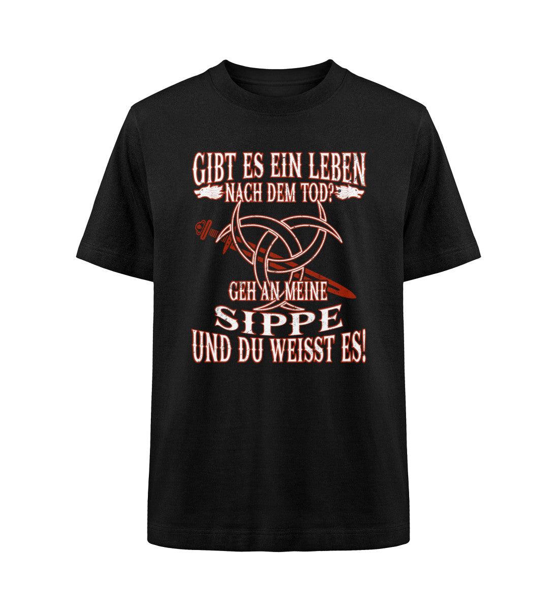 Gibt Es Ein Leben Nach Dem Tod? Geh An Meine Sippe Wikinger Heavy Oversized Shirt - Nordic Viking Wear