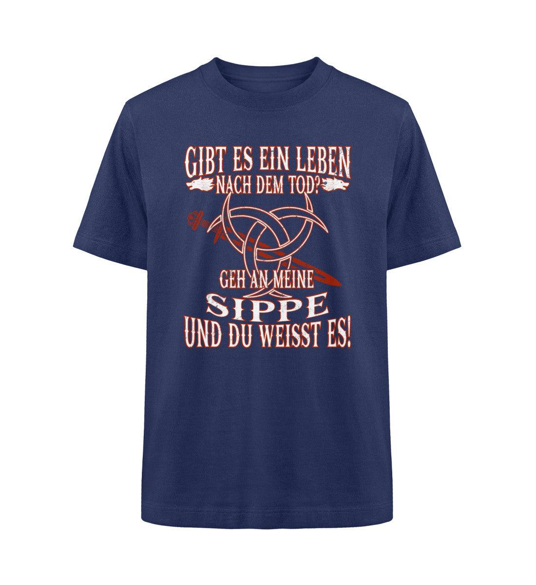 Gibt Es Ein Leben Nach Dem Tod? Geh An Meine Sippe Wikinger Heavy Oversized Shirt - Nordic Viking Wear