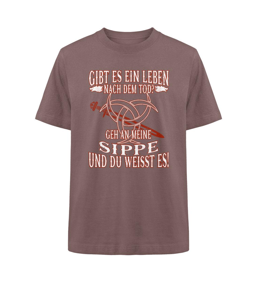 Gibt Es Ein Leben Nach Dem Tod? Geh An Meine Sippe Wikinger Heavy Oversized Shirt - Nordic Viking Wear