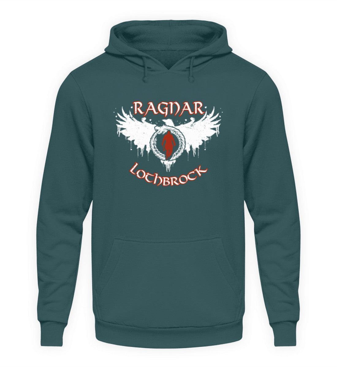 Wikinger Hoodie Ragnar Lothbrock Design - Eroberergeist und Legenden Design - Nordic Viking Wear