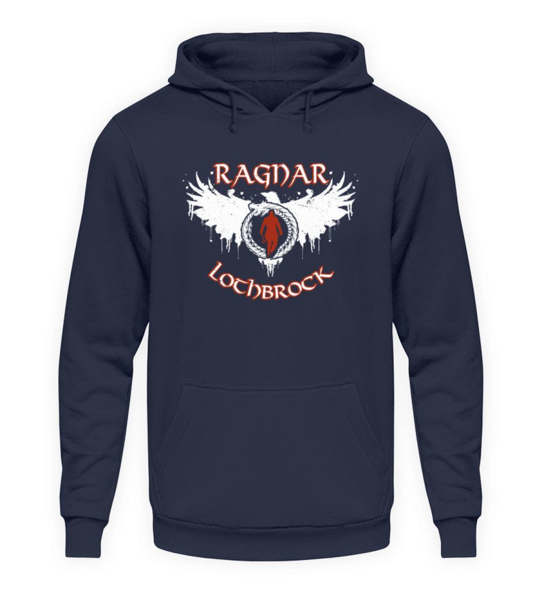 Wikinger Hoodie Ragnar Lothbrock Design - Eroberergeist und Legenden Design - Nordic Viking Wear
