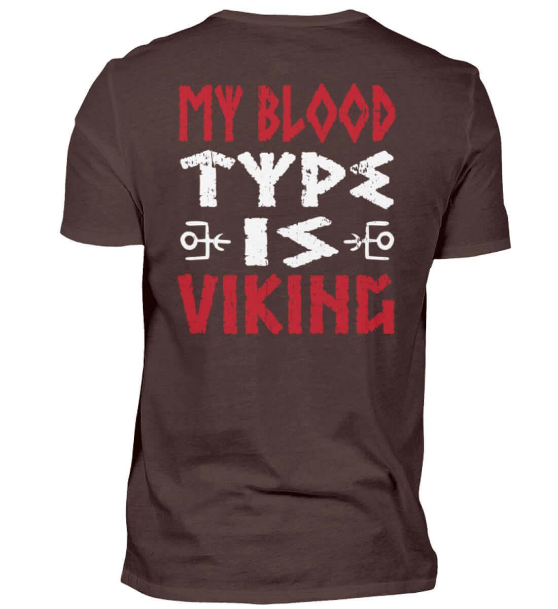 "My Blood Type Is Viking" Shirt – Stolze Nordische Abstammung Bekleidung - Nordic Viking Wear