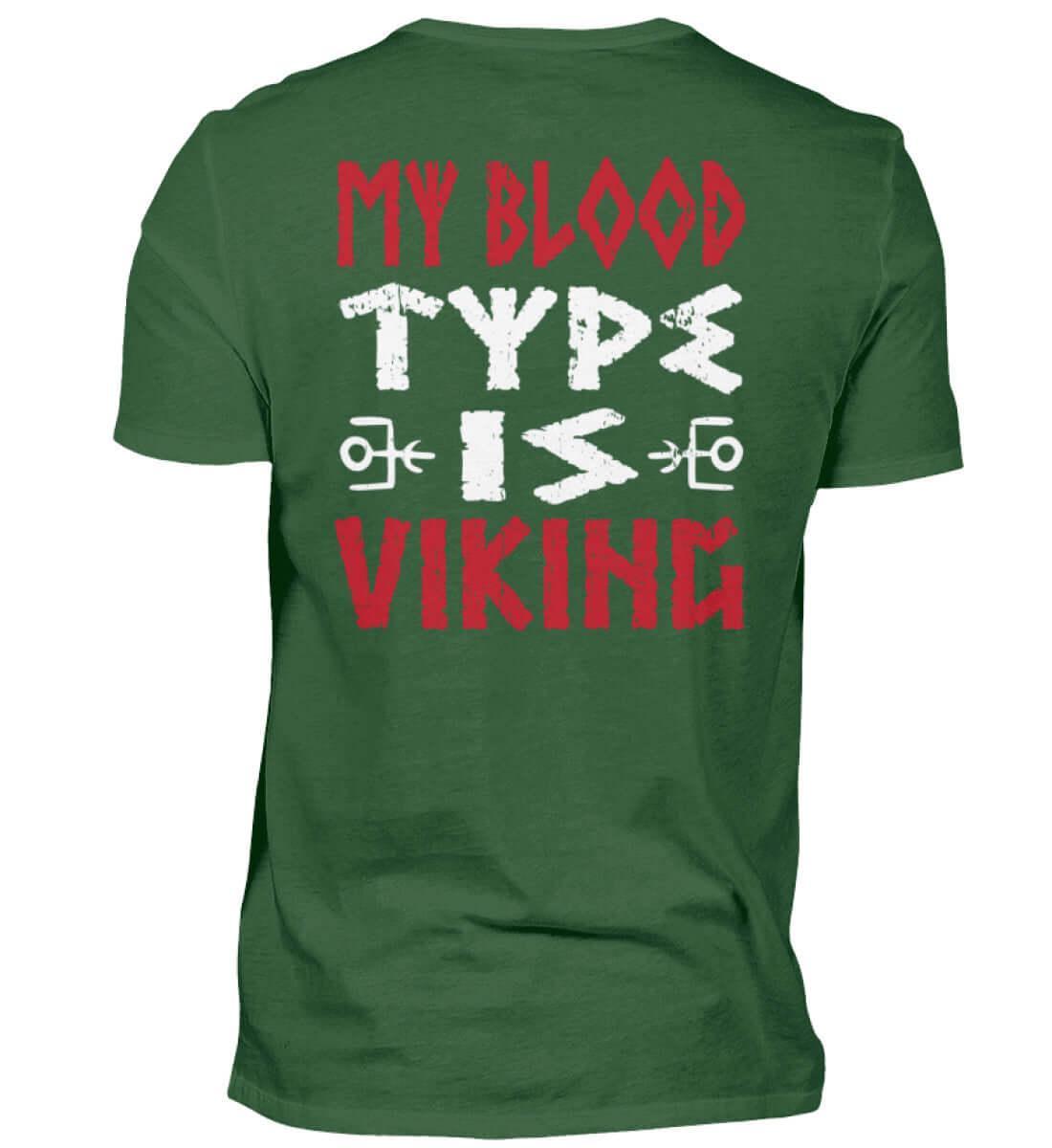 "My Blood Type Is Viking" Shirt – Stolze Nordische Abstammung Bekleidung - Nordic Viking Wear