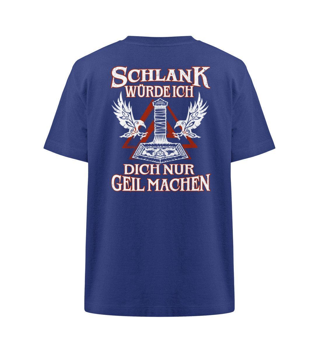 Lustiges Wikinger Heavy Oversize Shirt "Schlank würde ich dich nur geil machen" - Nordic Viking Wear