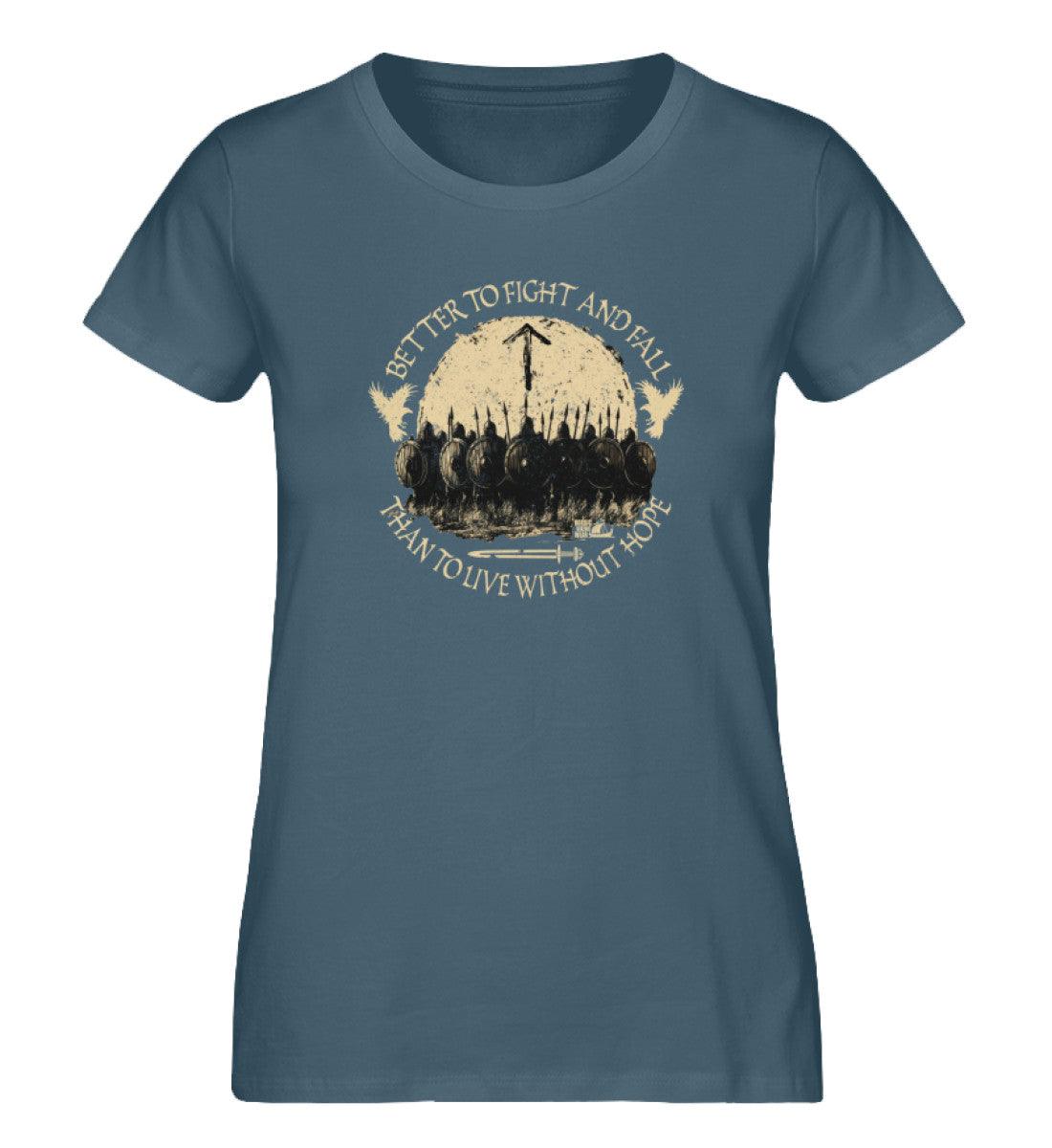 Schildmaiden Expresser Shirt „Better to Fight and Fall – Wikinger T-Shirt mit Schildwall Design“ - Nordic Viking Wear