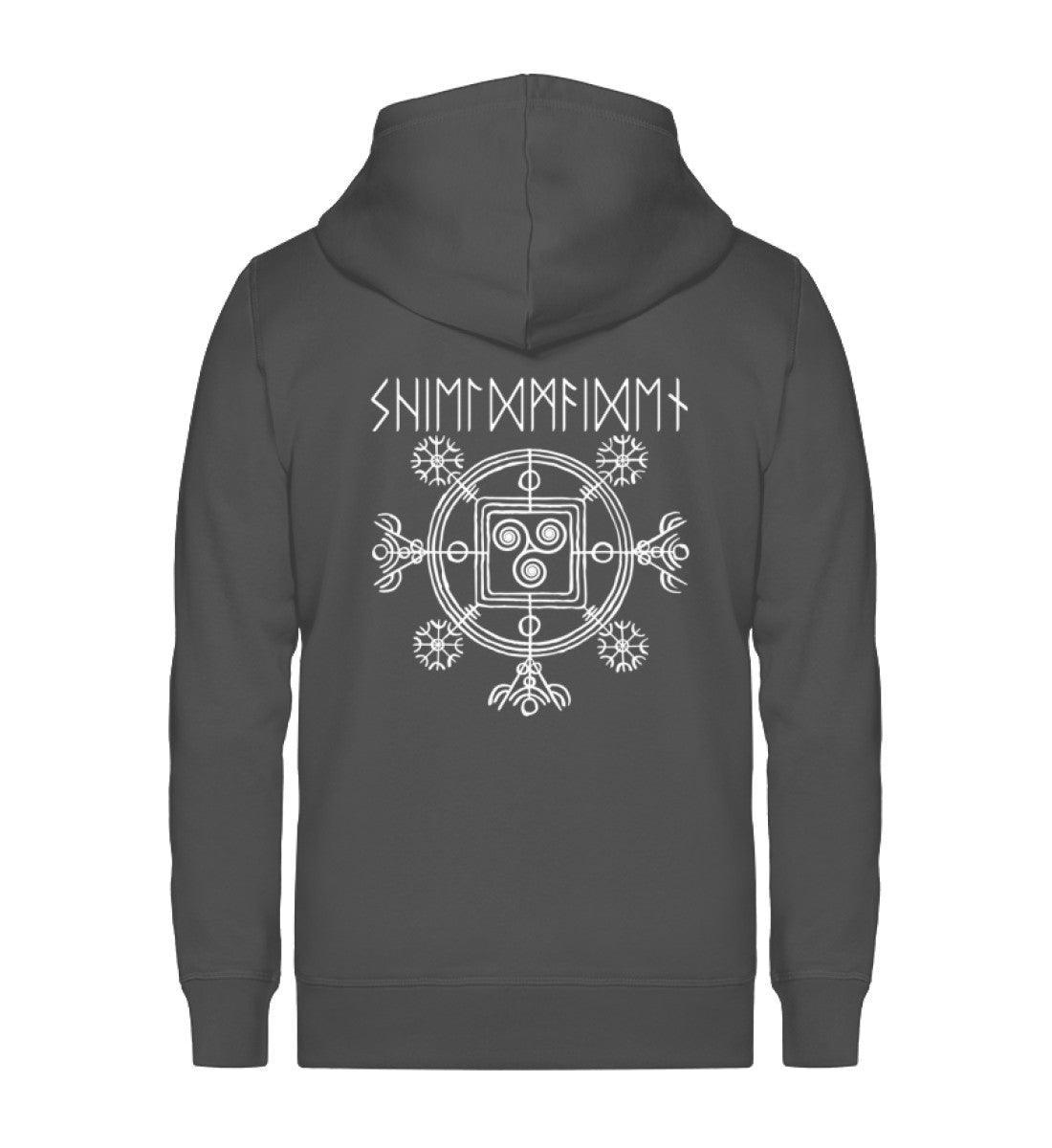 Schildmaiden Zip-Hoodie mit Triskele – Symbol der Kraft und Weisheit - Nordic Viking Wear