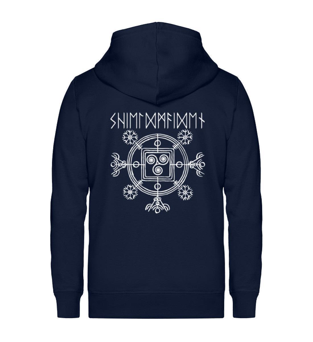 Schildmaiden Zip-Hoodie mit Triskele – Symbol der Kraft und Weisheit - Nordic Viking Wear