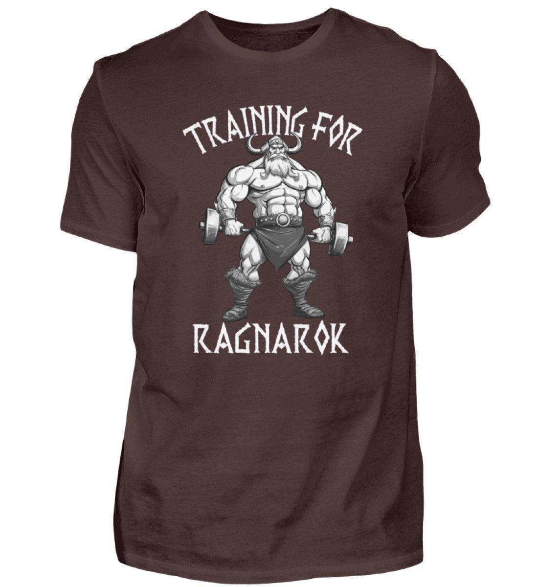Wikinger Bodybuilder Shirt "Training für Ragnarök" – Motivation & Stärke für das Fitnessstudio - Nordic Viking Wear