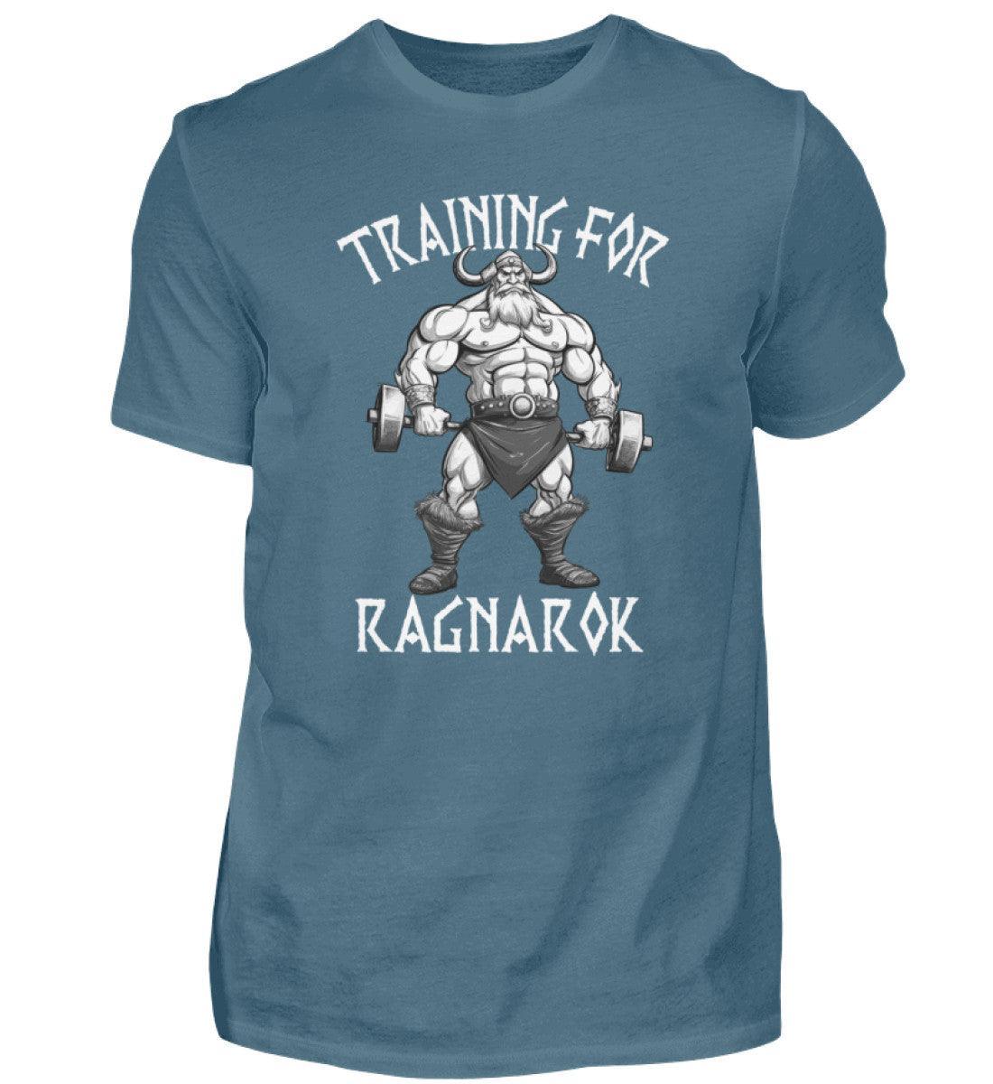 Wikinger Bodybuilder Shirt "Training für Ragnarök" – Motivation & Stärke für das Fitnessstudio - Nordic Viking Wear