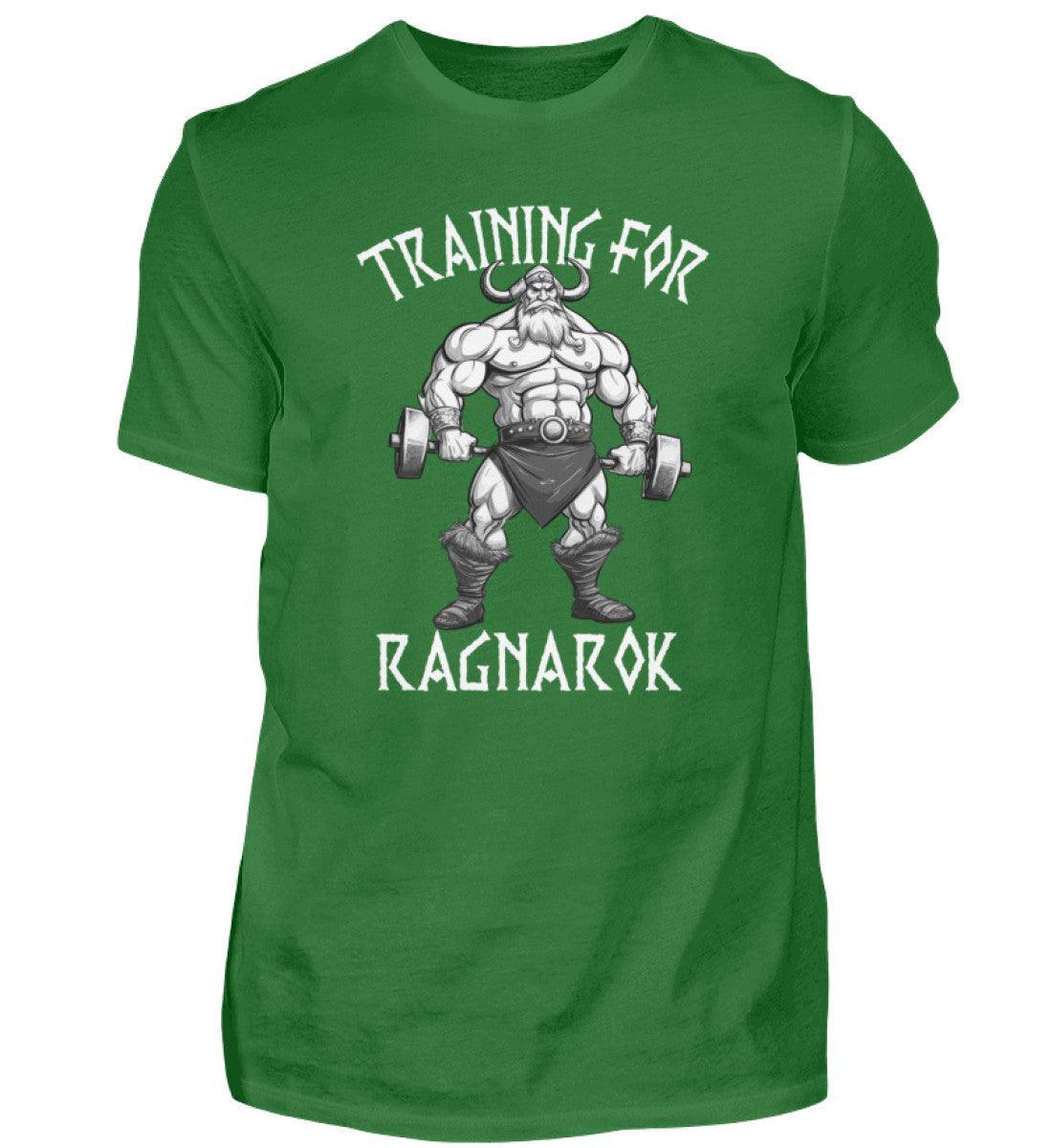 Wikinger Bodybuilder Shirt "Training für Ragnarök" – Motivation & Stärke für das Fitnessstudio - Nordic Viking Wear