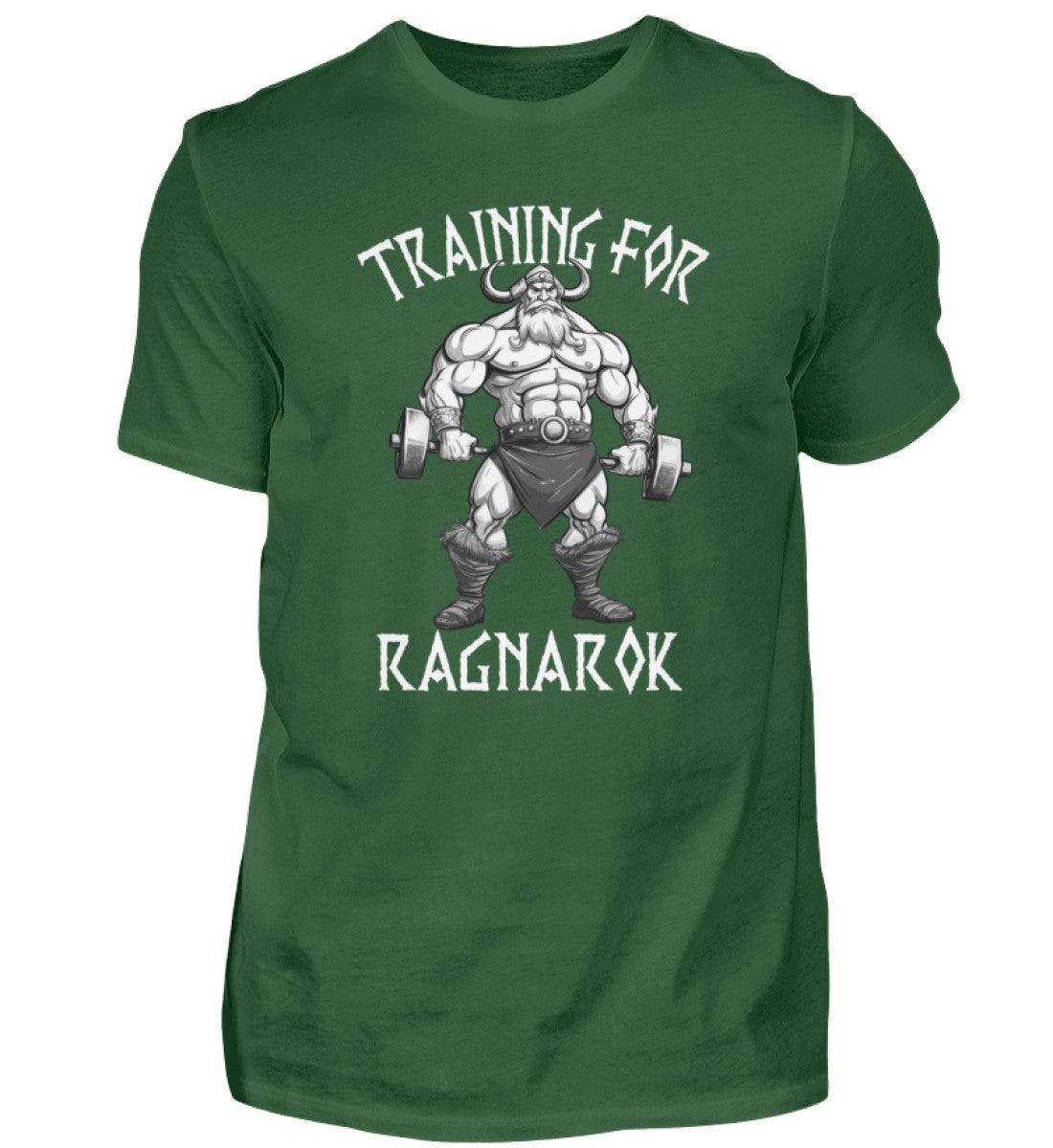 Wikinger Bodybuilder Shirt "Training für Ragnarök" – Motivation & Stärke für das Fitnessstudio - Nordic Viking Wear