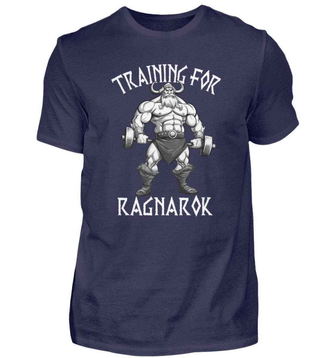 Wikinger Bodybuilder Shirt "Training für Ragnarök" – Motivation & Stärke für das Fitnessstudio - Nordic Viking Wear
