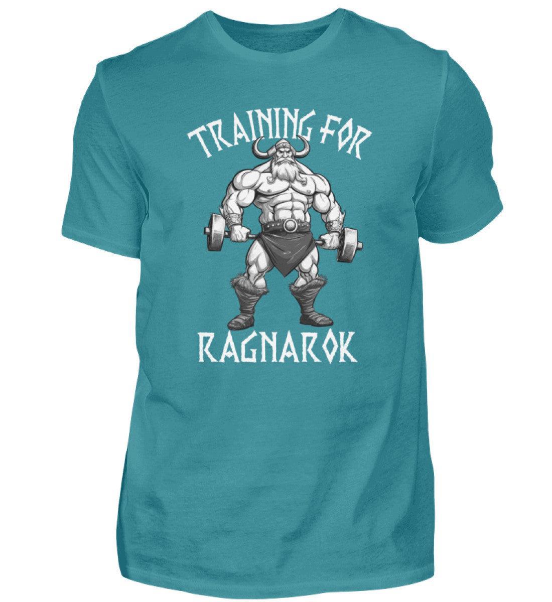 Wikinger Bodybuilder Shirt "Training für Ragnarök" – Motivation & Stärke für das Fitnessstudio - Nordic Viking Wear
