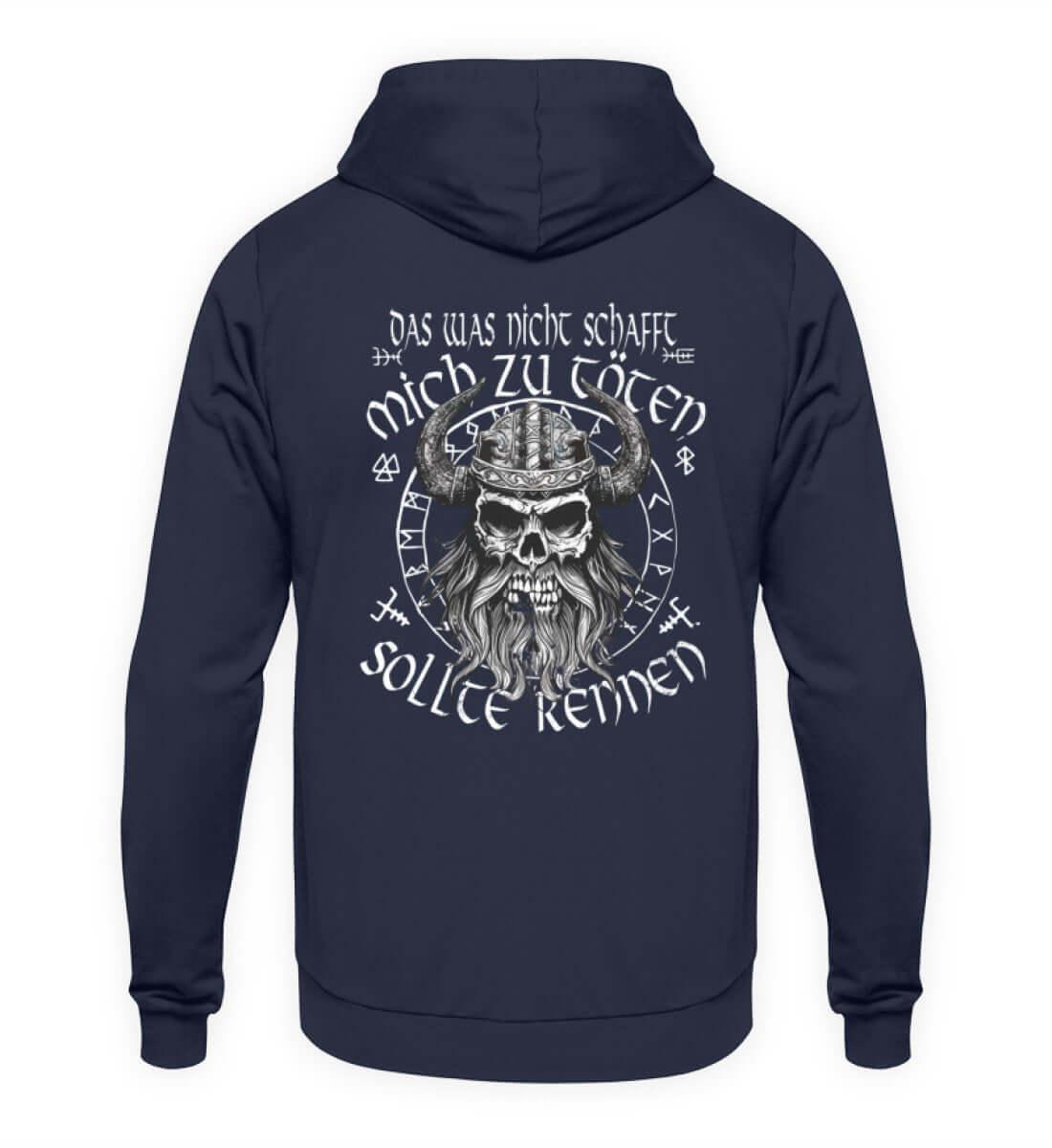 "Humorvoller Wikinger-Hoodie – 'Das was nicht schafft mich zu töten, sollte rennen'" - Nordic Viking Wear