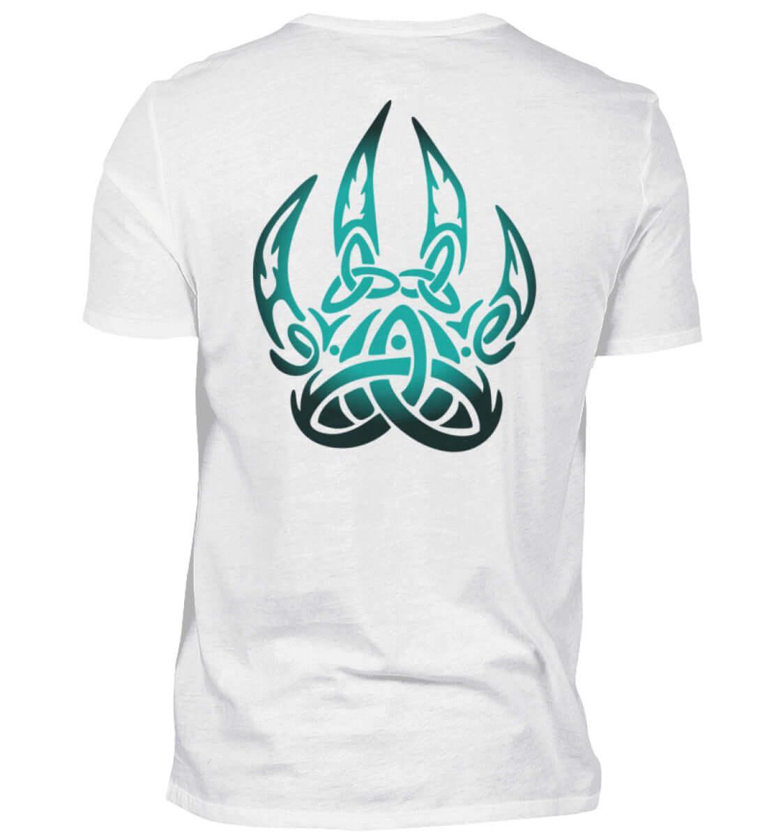 Wikinger-Shirt – Berserker Symbol mit nordischem Knotenmotiv Backprint - Nordic Viking Wear