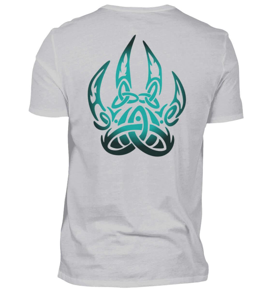 Wikinger-Shirt – Berserker Symbol mit nordischem Knotenmotiv Backprint - Nordic Viking Wear