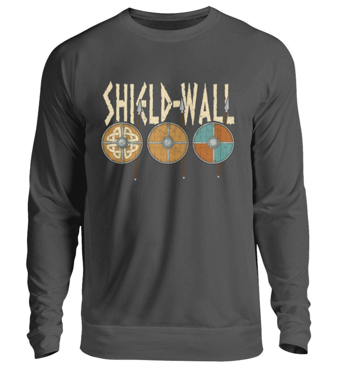 Wikinger Shield-Wall Sweatshirt - Krieger Verteidigungslinie - Nordische Schlacht Bekleidung - Nordic Viking Wear