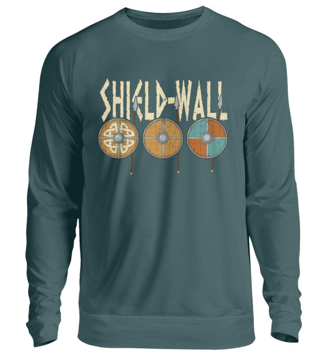 Wikinger Shield-Wall Sweatshirt - Krieger Verteidigungslinie - Nordische Schlacht Bekleidung - Nordic Viking Wear