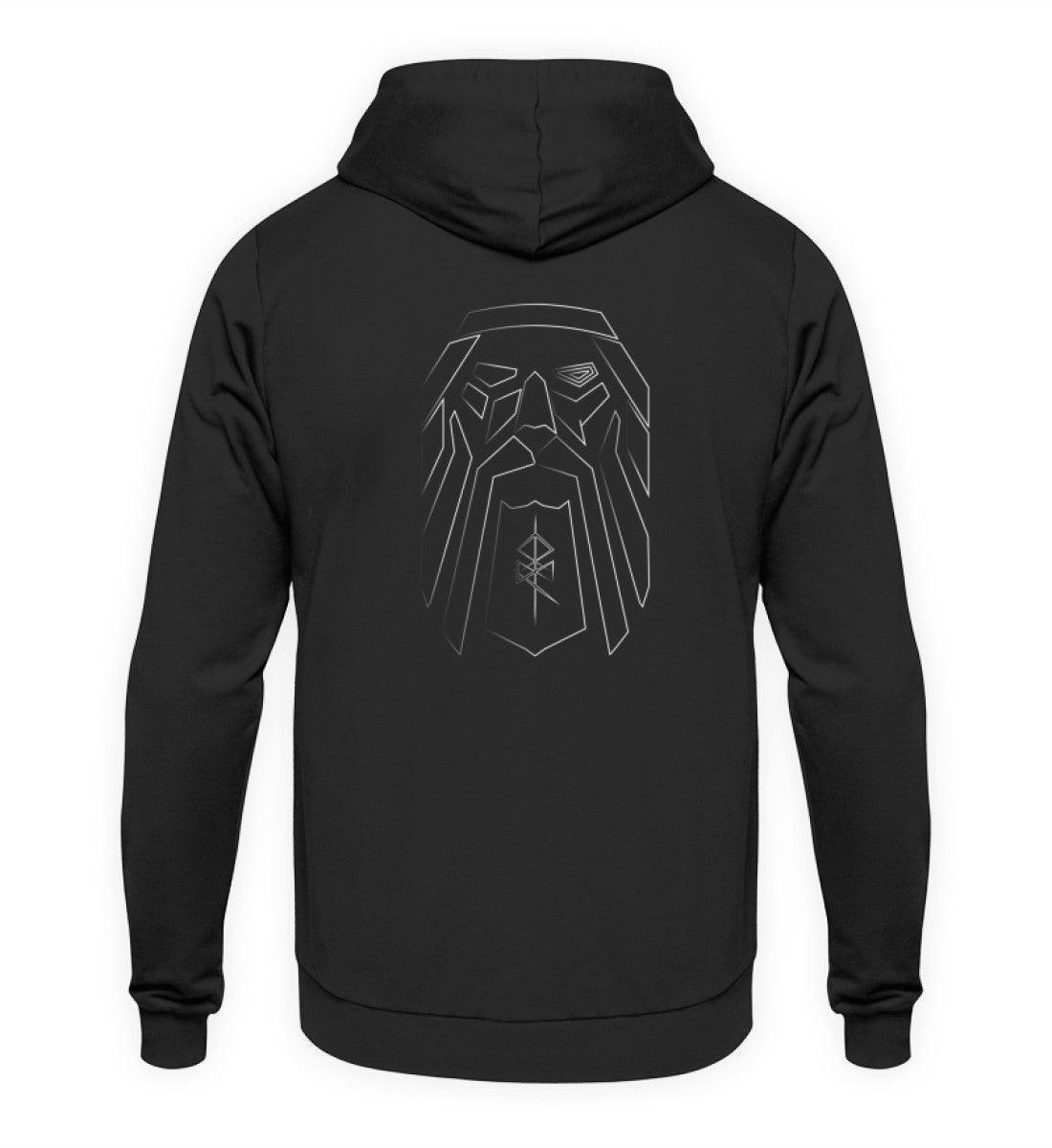 Wikinger Hoodie Odins Visage 2 - Nordic Viking Wear