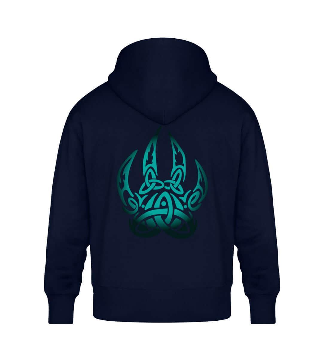 Wikinger Oversized Hoodie – Berserker Symbol mit nordischem Knotenmotiv - Nordic Viking Wear