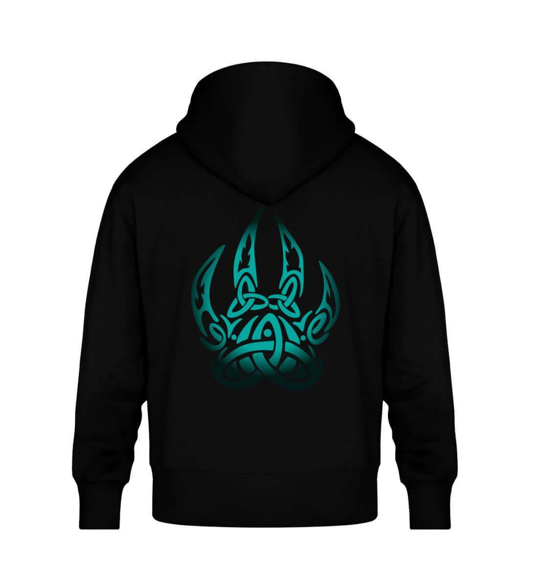 Wikinger Oversized Hoodie – Berserker Symbol mit nordischem Knotenmotiv - Nordic Viking Wear