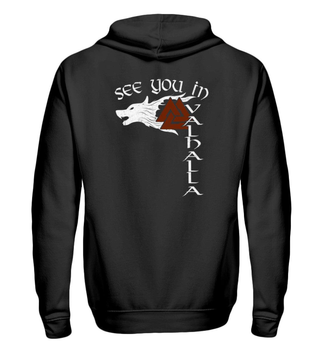 🔥 SEE YOU IN VALHALLA – Der ultimative Wikinger-Zipp-Hoodie für Krieger & Legenden! ⚔️ - Nordic Viking Wear