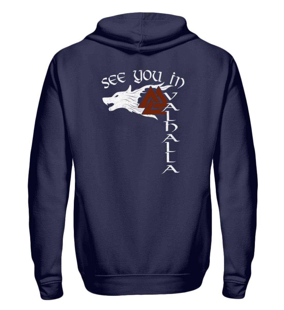 🔥 SEE YOU IN VALHALLA – Der ultimative Wikinger-Zipp-Hoodie für Krieger & Legenden! ⚔️ - Nordic Viking Wear