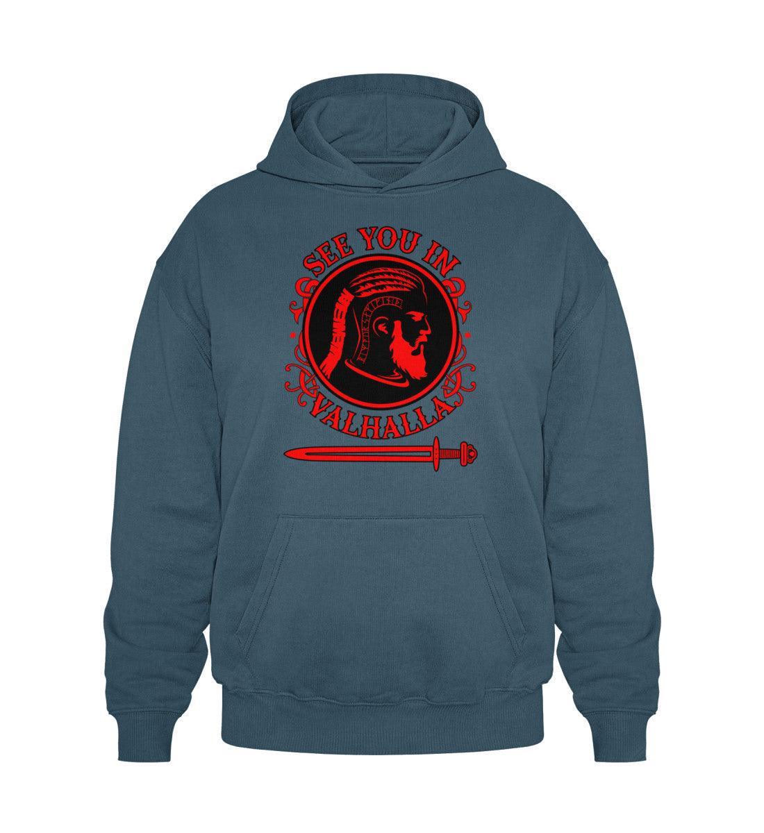 Wikinger Heavy Vintage Hoodie See You In Valhalla - Nordic Viking Wear