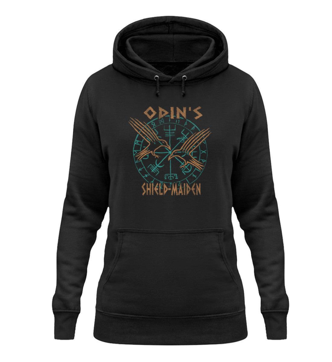 Schildmaiden Hoodie Odins Raben – Nordische Kriegerin Komfort & Stil vereint! - Nordic Viking Wear