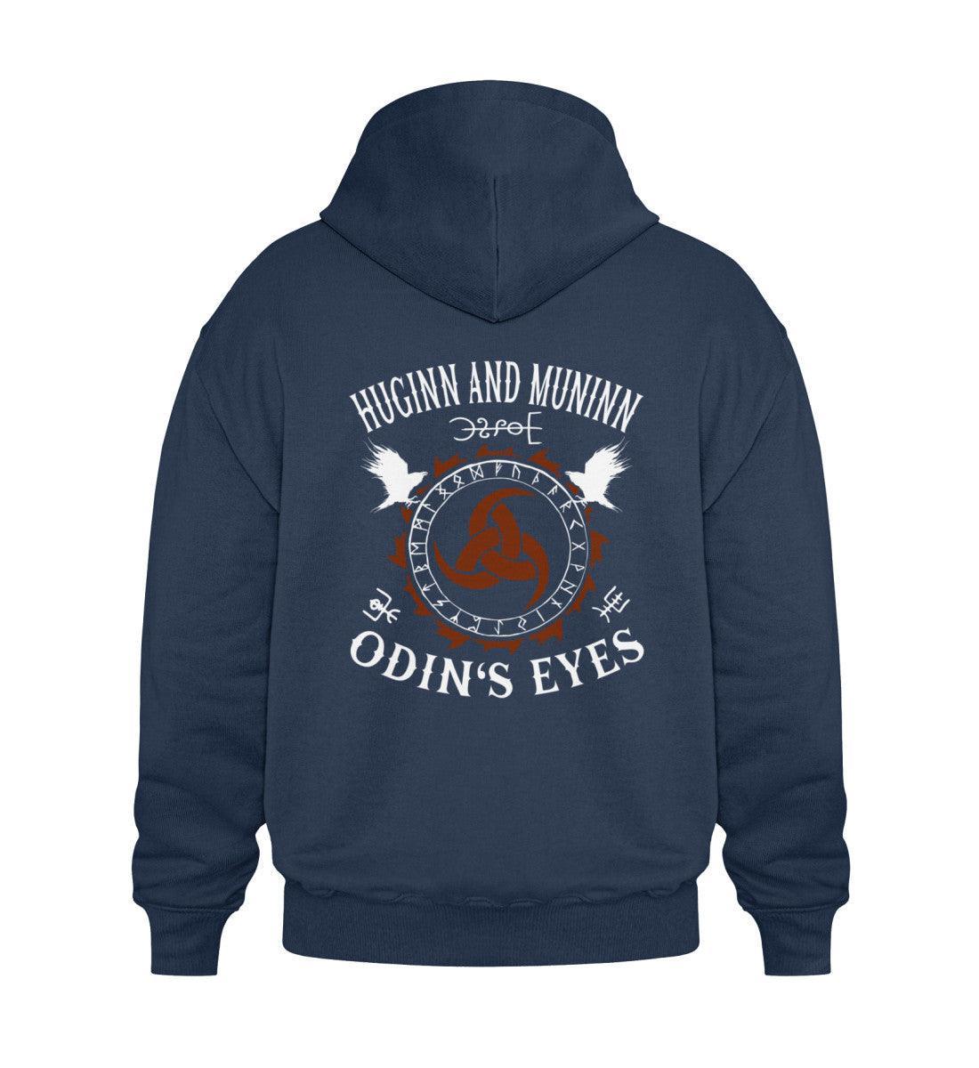 Wikinger- Heavy Vintage Hoodie "Huginn und Muninn - Odins Augen" - Nordic Viking Wear