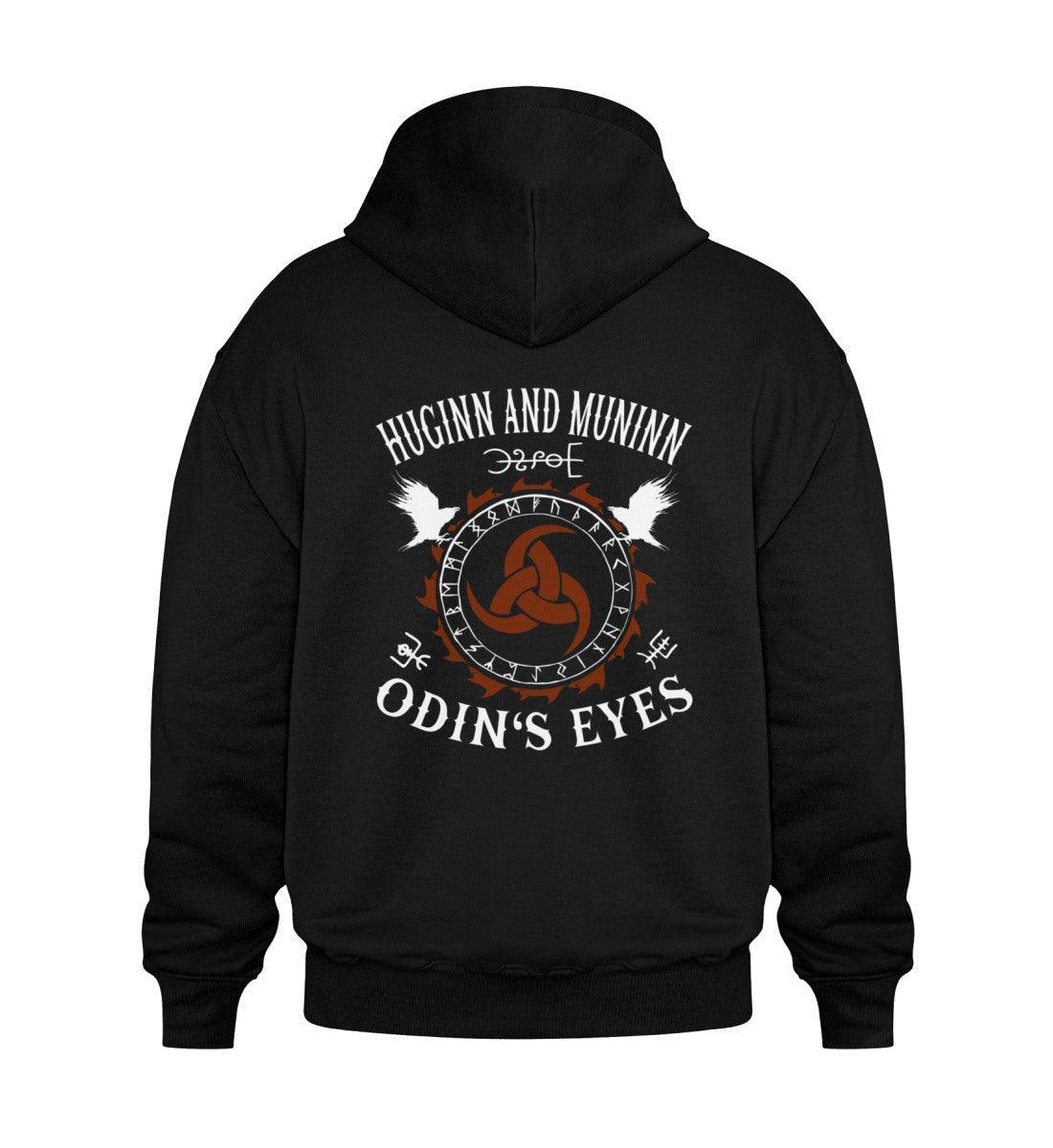 Wikinger- Heavy Vintage Hoodie "Huginn und Muninn - Odins Augen" - Nordic Viking Wear