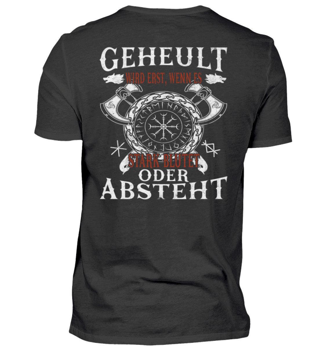 Lustiges Wikinger Shirt – Humorvolles Viking T-Shirt mit witzigem Spruch und Helm of Awe - Nordic Viking Wear