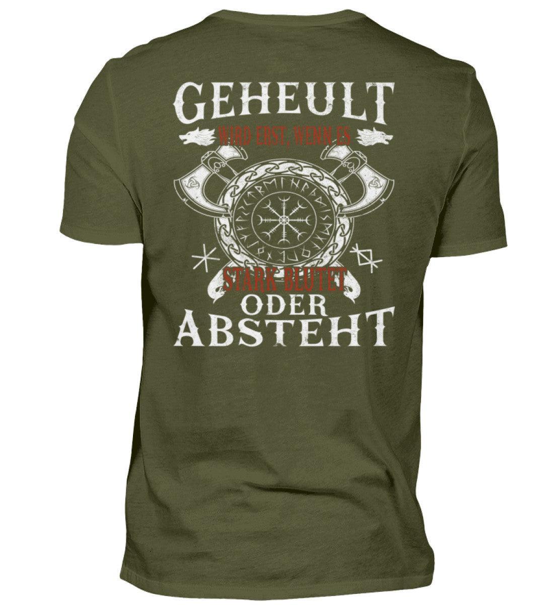 Lustiges Wikinger Shirt – Humorvolles Viking T-Shirt mit witzigem Spruch und Helm of Awe - Nordic Viking Wear