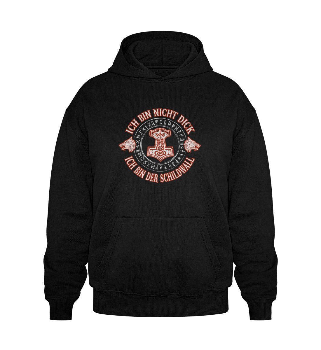 Lustiger Wikinger Heavy Vintage Hoodie - "Ich Bin Nicht Dick, Ich Bin Der Schildwall 2.0" - Nordic Viking Wear