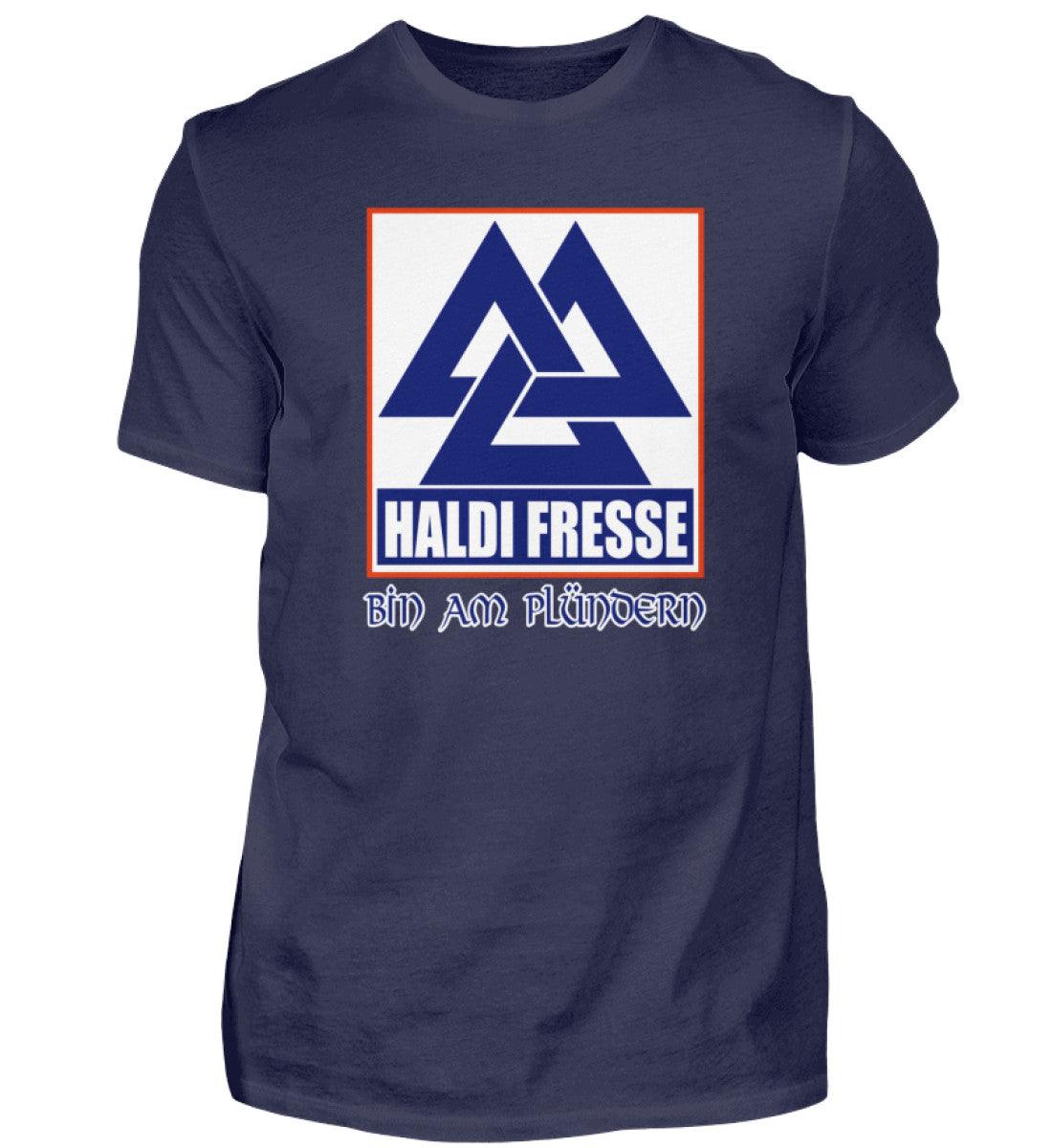 Haldi Fresse - Wikinger Shirt "Bin am Plündern" - Lustiges Viking Design - Nordic Viking Wear
