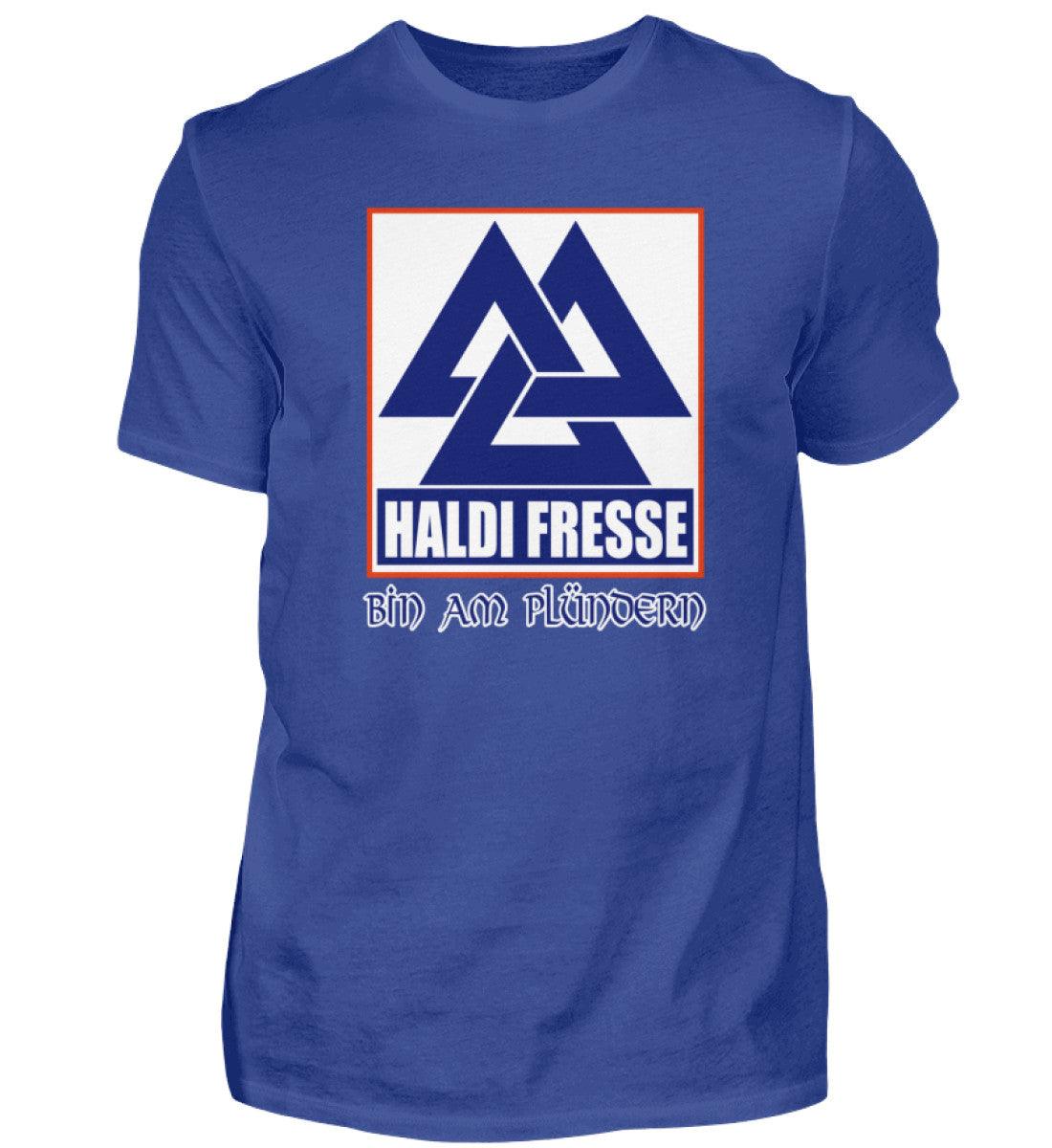 Haldi Fresse - Wikinger Shirt "Bin am Plündern" - Lustiges Viking Design - Nordic Viking Wear