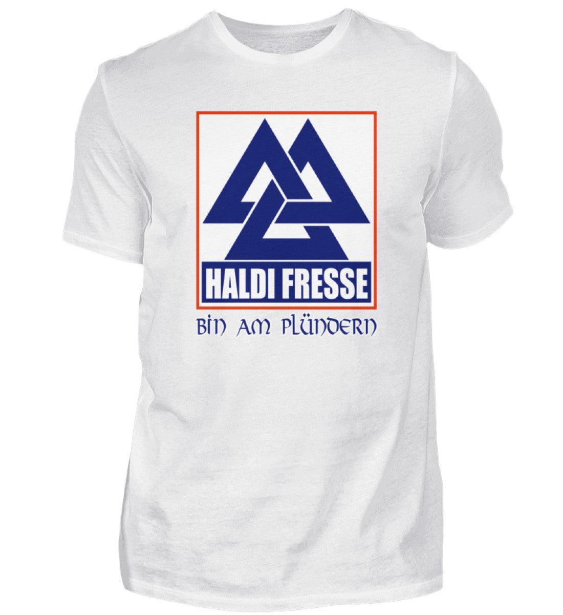Haldi Fresse - Wikinger Shirt "Bin am Plündern" - Lustiges Viking Design - Nordic Viking Wear