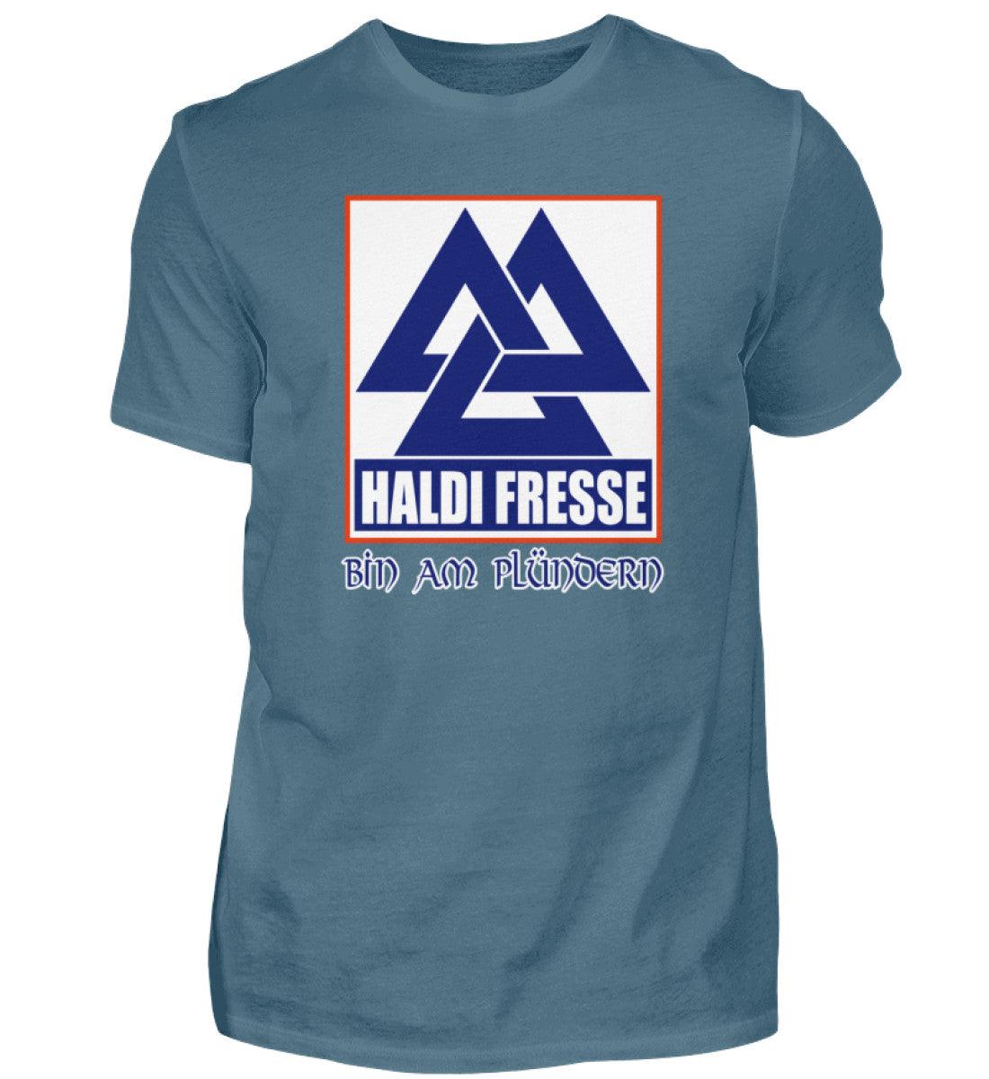 Haldi Fresse - Wikinger Shirt "Bin am Plündern" - Lustiges Viking Design - Nordic Viking Wear