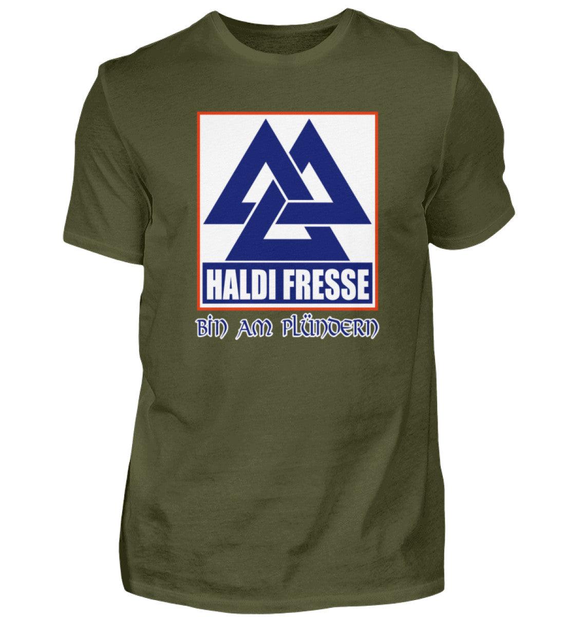 Haldi Fresse - Wikinger Shirt "Bin am Plündern" - Lustiges Viking Design - Nordic Viking Wear