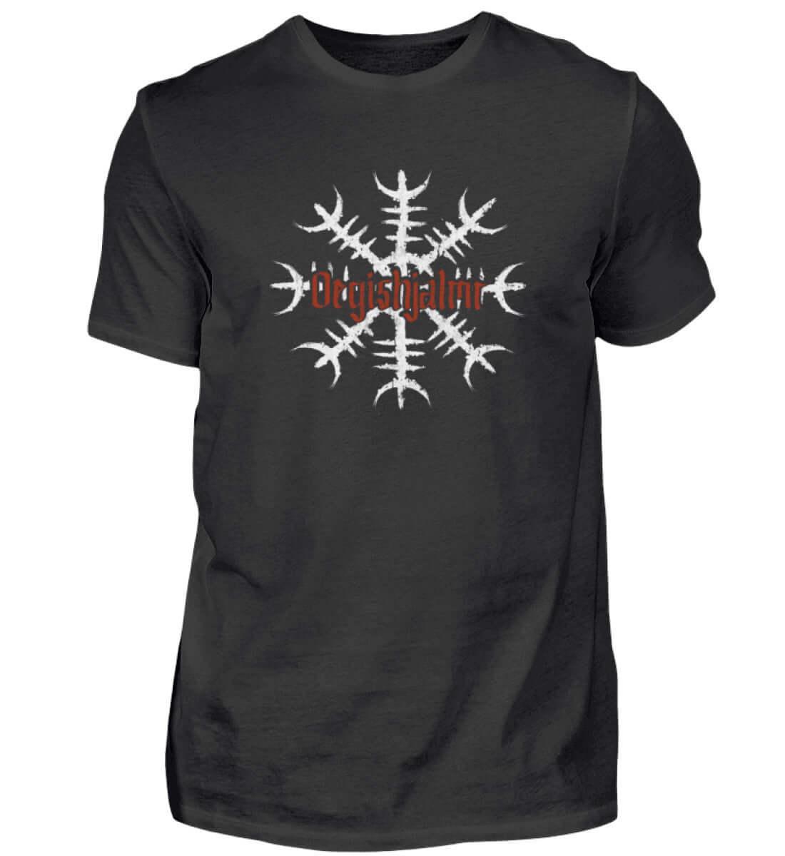 Wikinger T-Shirt 'Ögishjalmur' – Helm of Awe Design für Mut und Schutz - Nordic Viking Wear