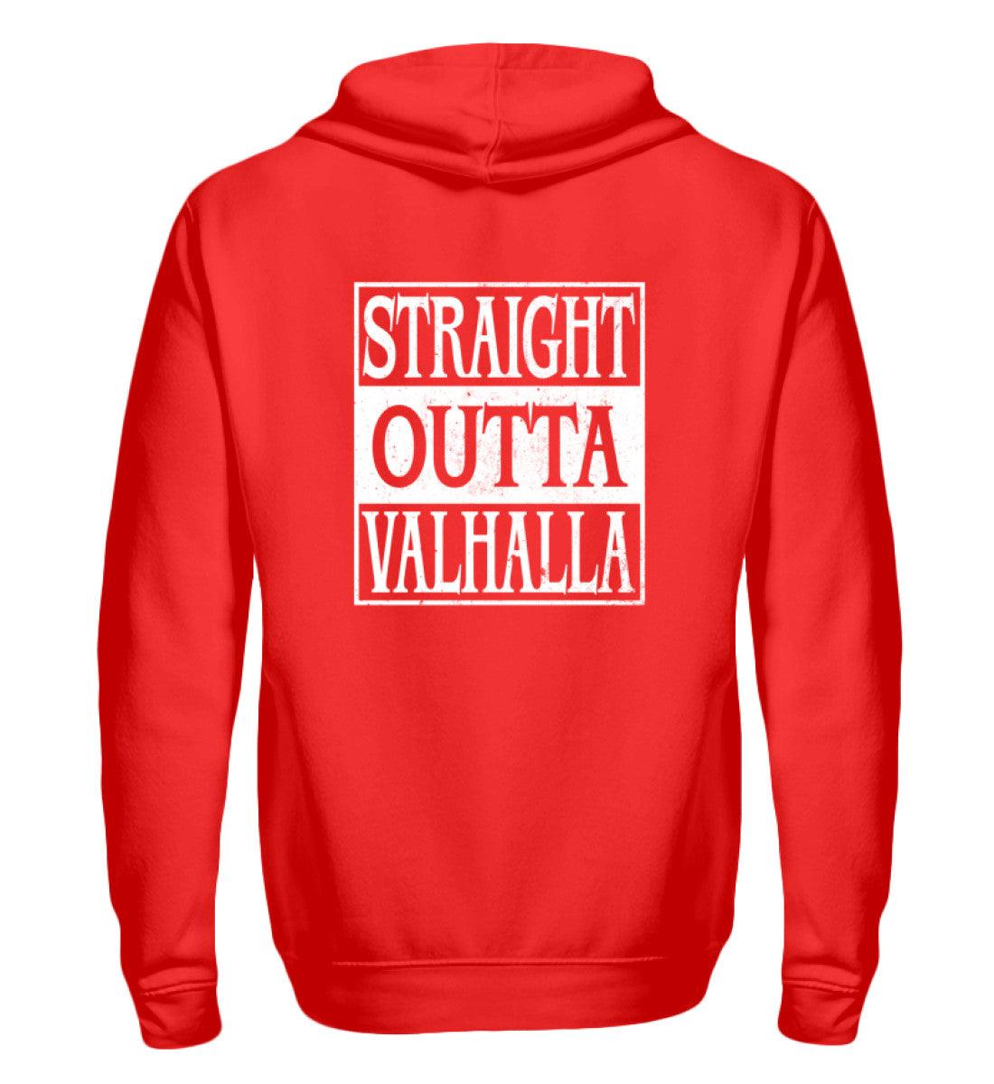 🔥 Straight Outta Valhalla – Wikinger-Zipp-Hoodie 🔥 - Nordic Viking Wear